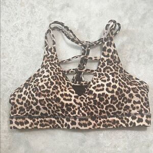 ZYIA Leopard Print Sports Bra size medium- new without tags